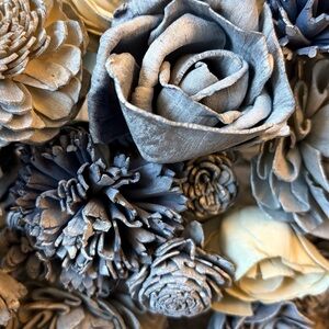 Silver spray painted Sola Flowers-74 in total